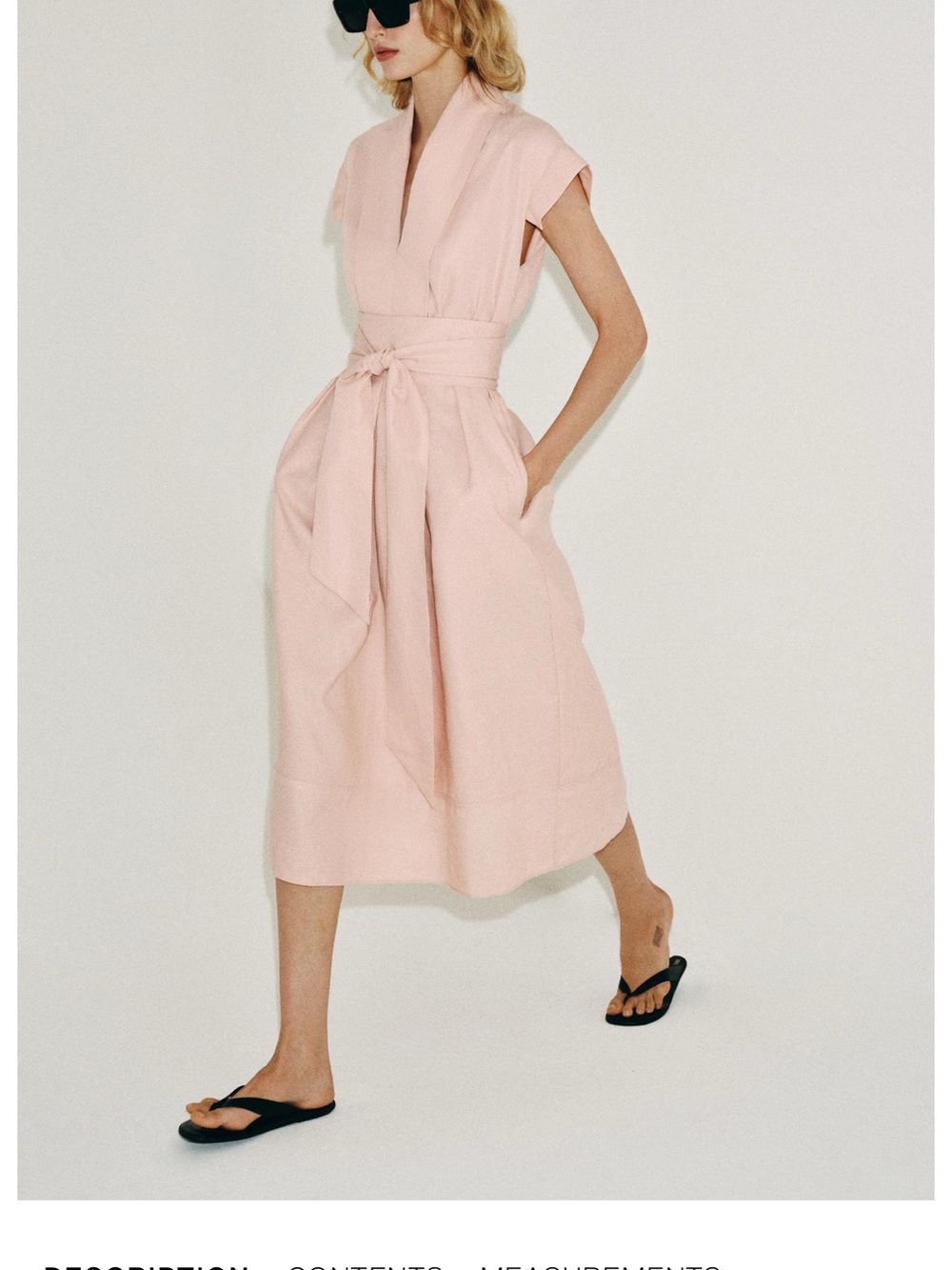 Zara ZW COLLECTION BELTED SHIRT DRESS